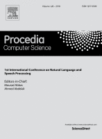 Procedia Computer Science: 1st International Conference on Natural Language and Speech Processing, edited by: Mourad Abbas and Ahmed Abdelali